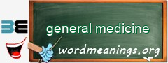 WordMeaning blackboard for general medicine